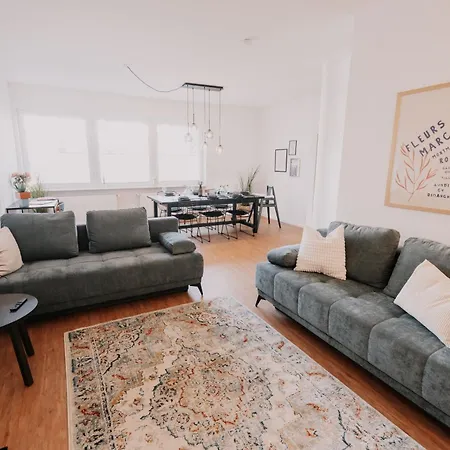 Apartmán Deluxe I 2 Bedroom I 7p I Zentral I Kueche I Wifi I Naehe Zollhafen I Helloyou X Bright Collection Mohuč