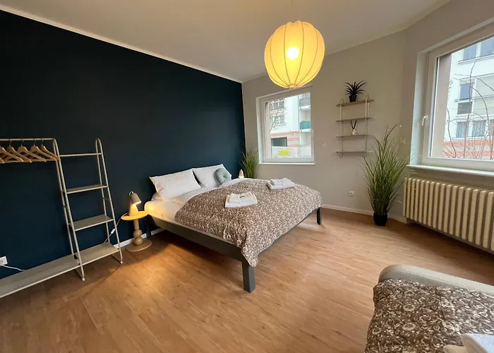 Deluxe Apartment Mainz I 2 Bedroom I 7P I Zentral I Kueche I Wifi I Naehe Zollhafen I Helloyou Apartments X Bright Collection