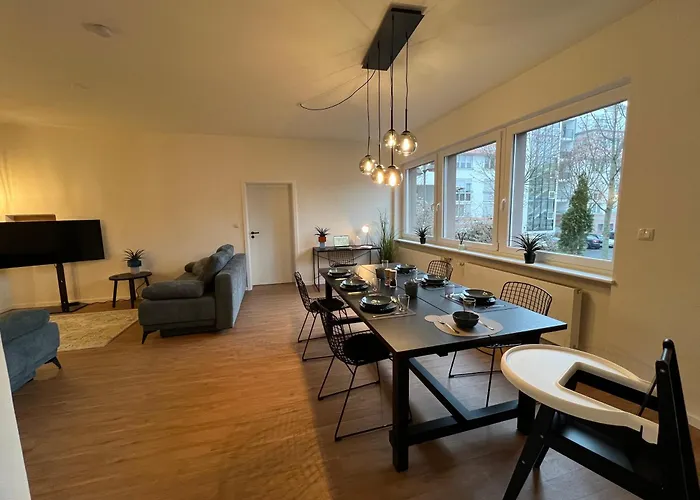 Deluxe Apartment Mainz I 2 Bedroom I 7P I Zentral I Kueche I Wifi I Naehe Zollhafen I Helloyou Apartments X Bright Collection Mainz