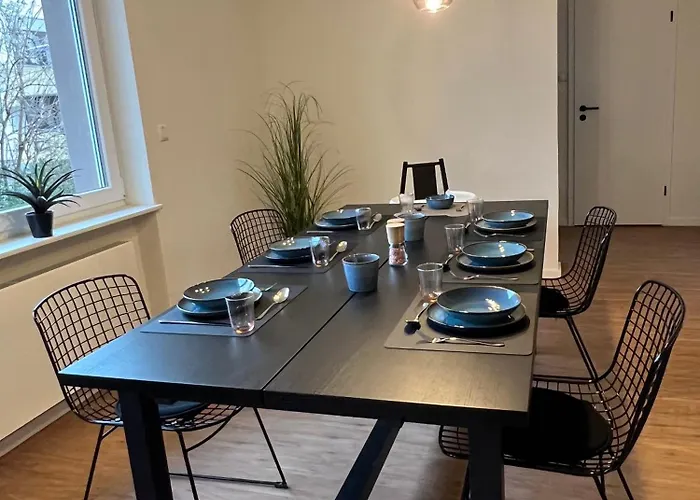 Deluxe Apartment Mainz I 2 Bedroom I 7P I Zentral I Kueche I Wifi I Naehe Zollhafen I Helloyou Apartments X Bright Collection * Mainz