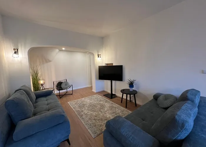 Deluxe Apartment Mainz I 2 Bedroom I 7P I Zentral I Kueche I Wifi I Naehe Zollhafen I Helloyou Apartments X Bright Collection Apartment *