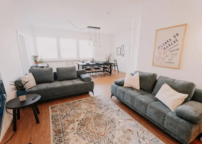 Apartment Deluxe I 2 Br I 7p I Zentral I Küche I Wifi I Nähe Zollhafen I Helloyou X Bright Collection Mainz